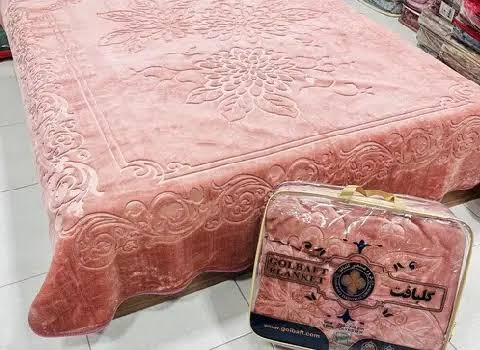 پتو گلبافت مدل گلبرجسته یکنفره سایز 220×160 سانتی متر