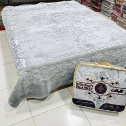 پتو گلبافت مدل گلبرجسته یکنفره سایز 220×160 سانتی متر