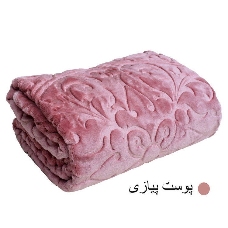پتو گلبافت مدل گلبرجسته یکنفره سایز 220×160 سانتی متر