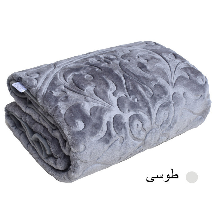 پتو گلبافت مدل گلبرجسته یکنفره سایز 220×160 سانتی متر