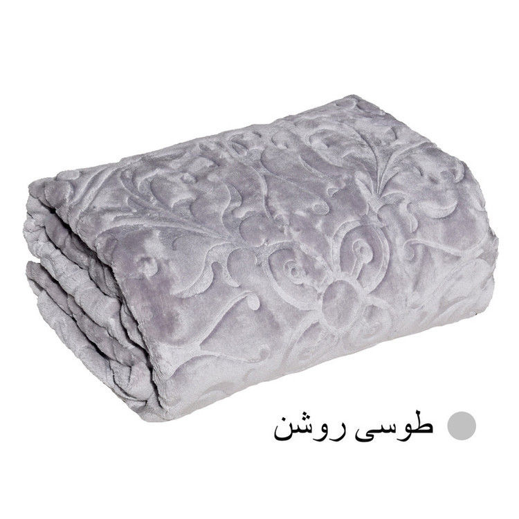 پتو گلبافت مدل گلبرجسته یکنفره سایز 220×160 سانتی متر