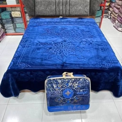 پتو گلبافت مدل گلبرجسته دو نفره سایز 220×240
