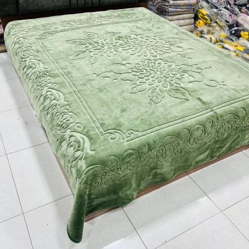 پتو گلبافت مدل گلبرجسته دو نفره سایز 220×240