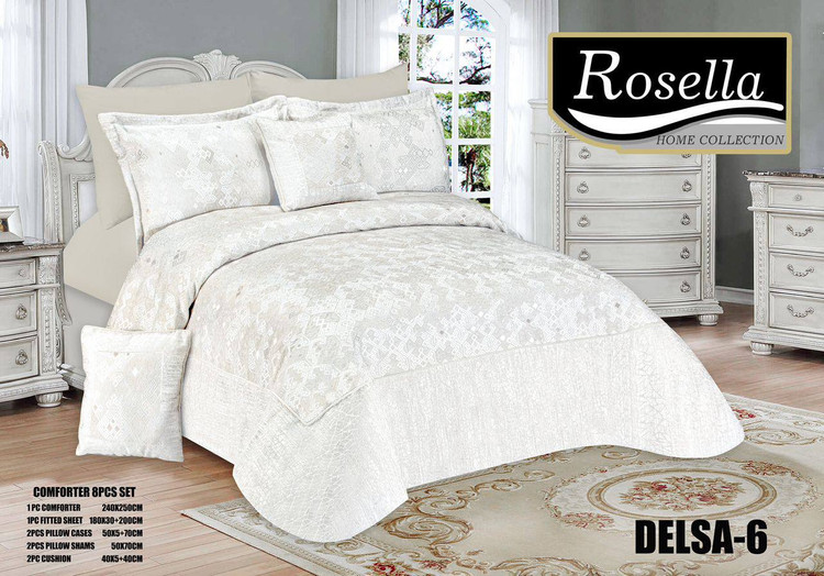 سرویس روتختی Rosella مدل Delsa دونفره 8 تکه