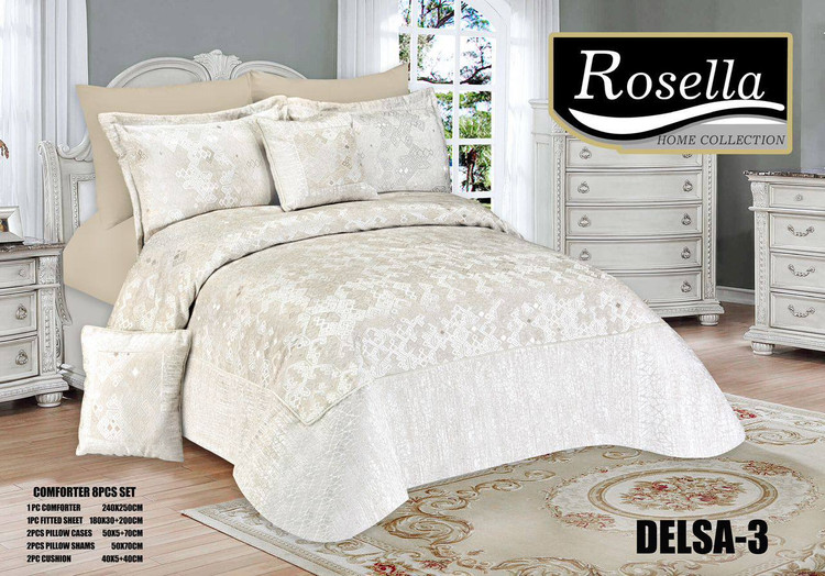 سرویس روتختی Rosella مدل Delsa دونفره 8 تکه