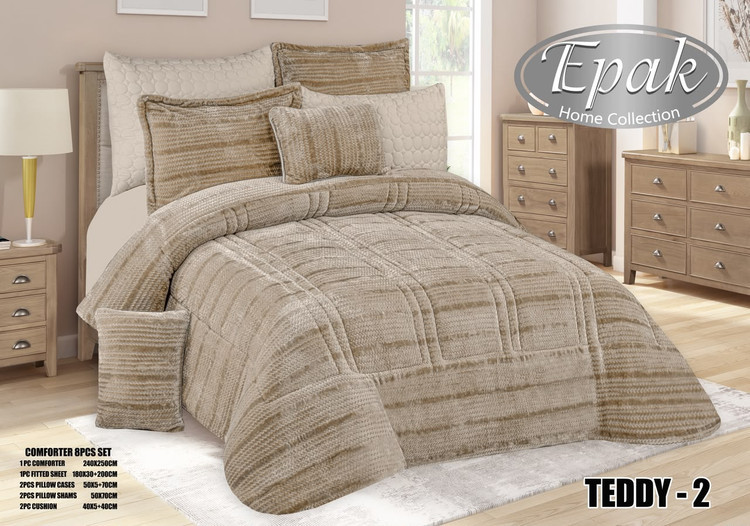 سرویس خواب ایپک مدلTEDDY دو نفره ۸ تکه